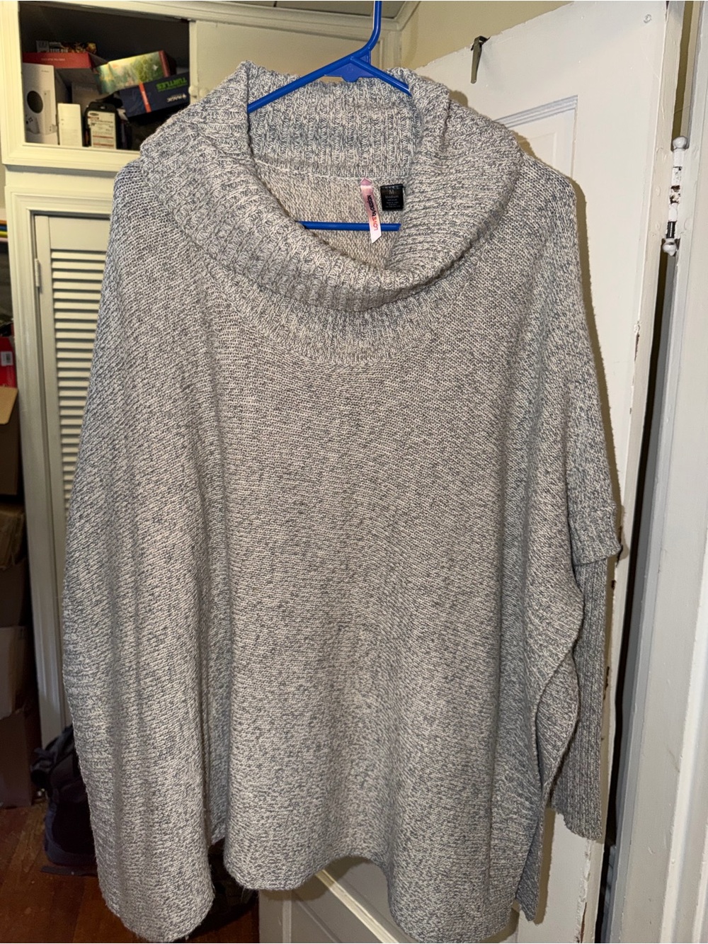 Love By Design Hooded Cowl-Neck Pullover Poncho